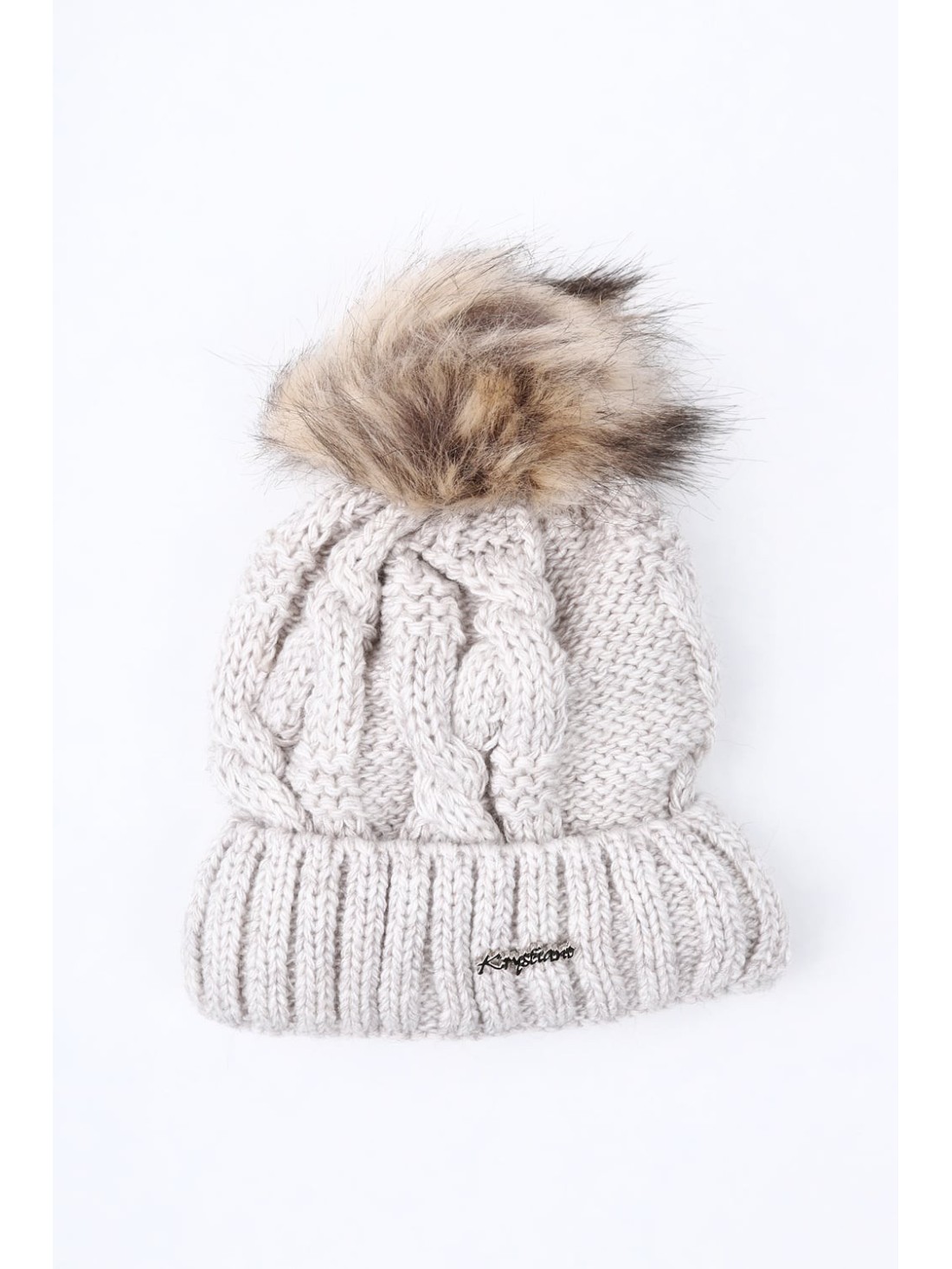 Beige women\'s winter hat C12 - Online store - Boutique